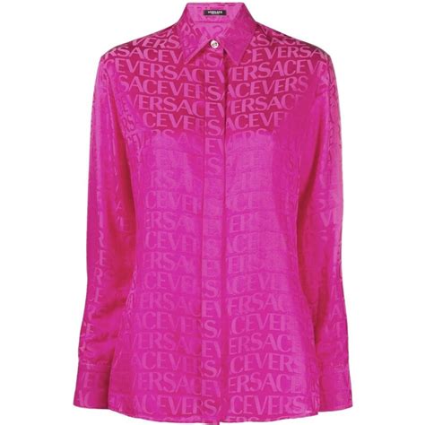 camicia versace donna rosa|Camicie Versace nuova collezione .